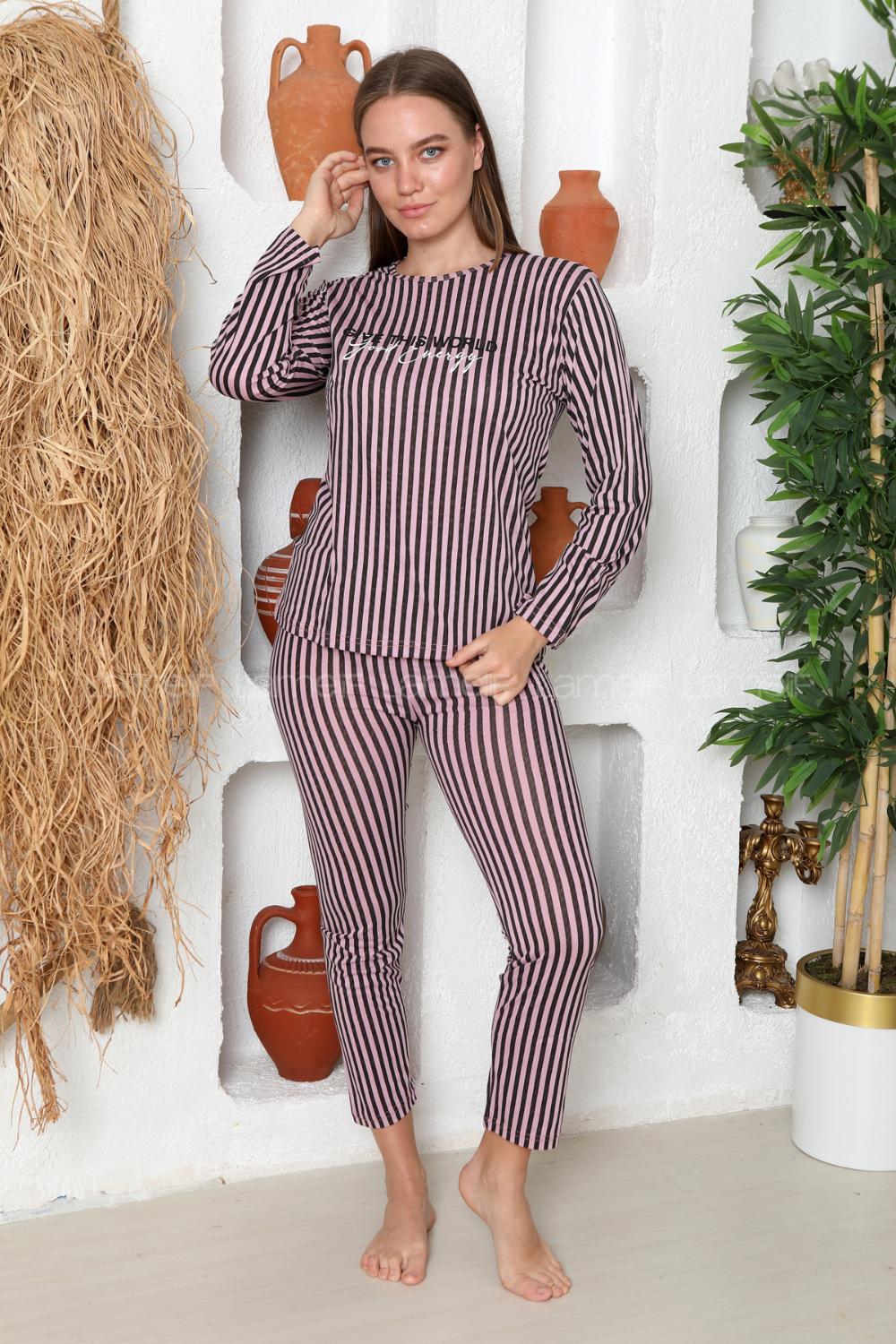 Lamelif Pamuk Yazlık Kadın Pijama Takımı Pembe