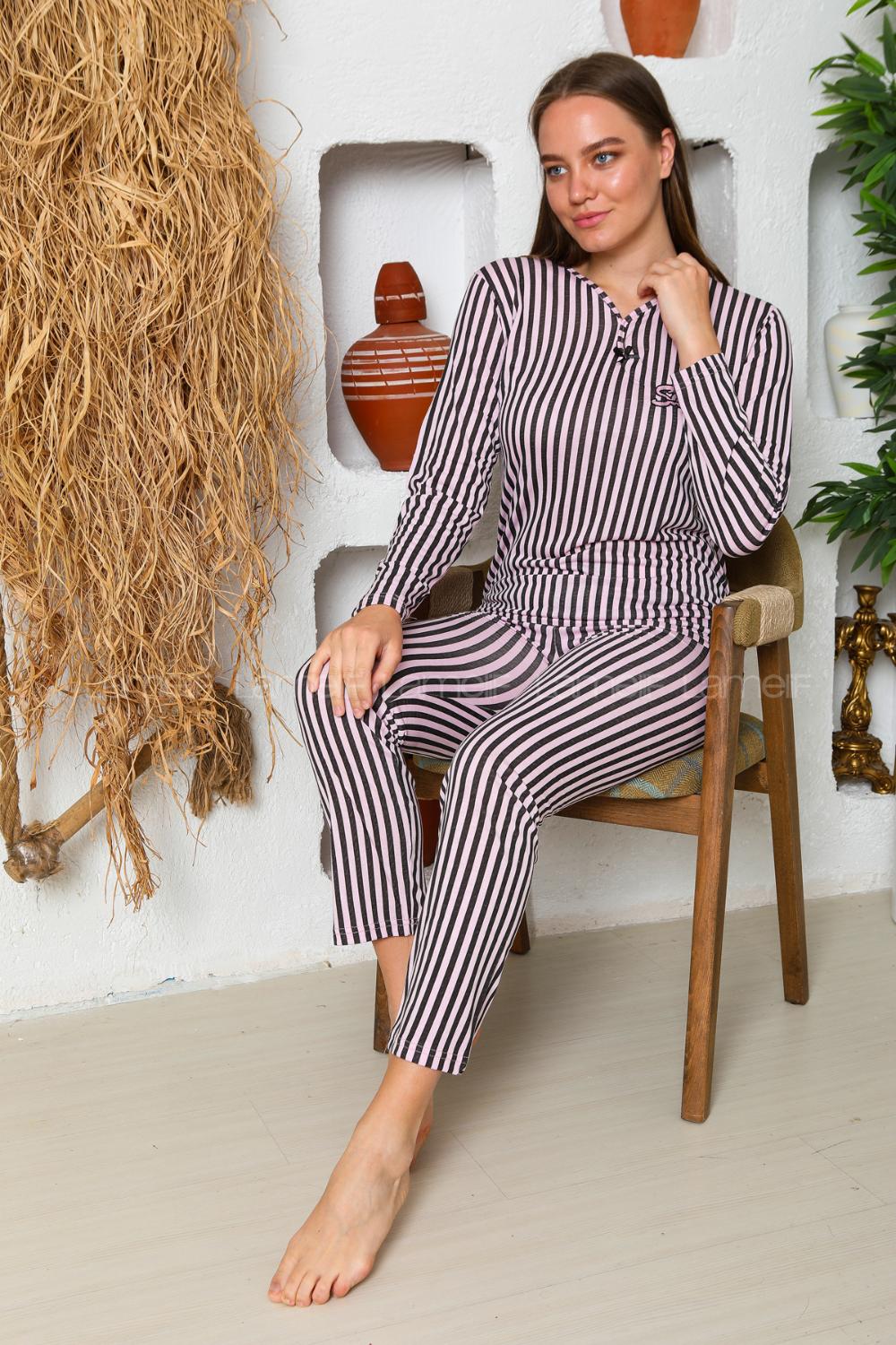 Lamelif Pamuk Yazlık Kadın Pijama Takımı Pembe