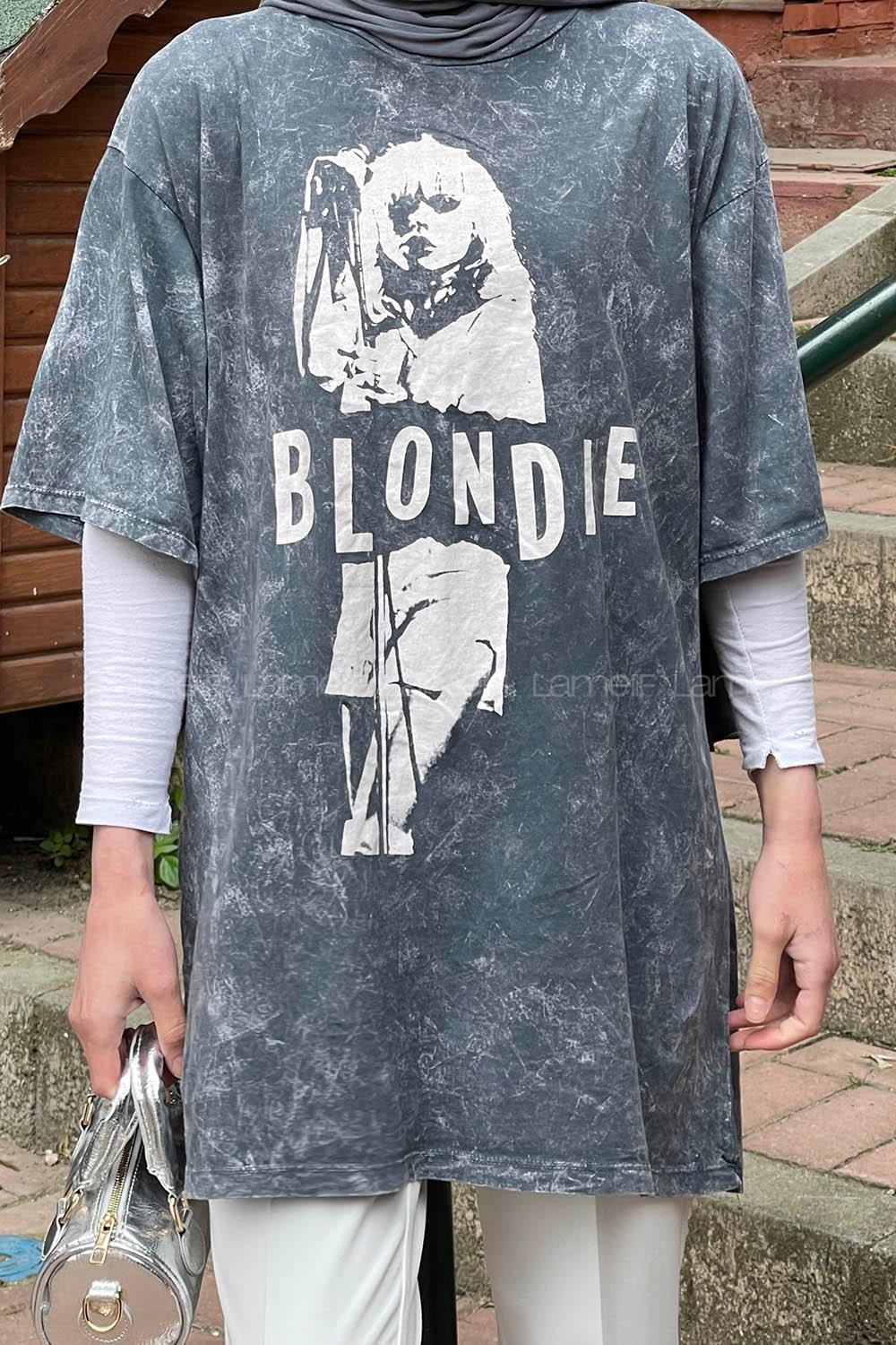 Smoked Crew Neck Short Arm Cotton T-shirt