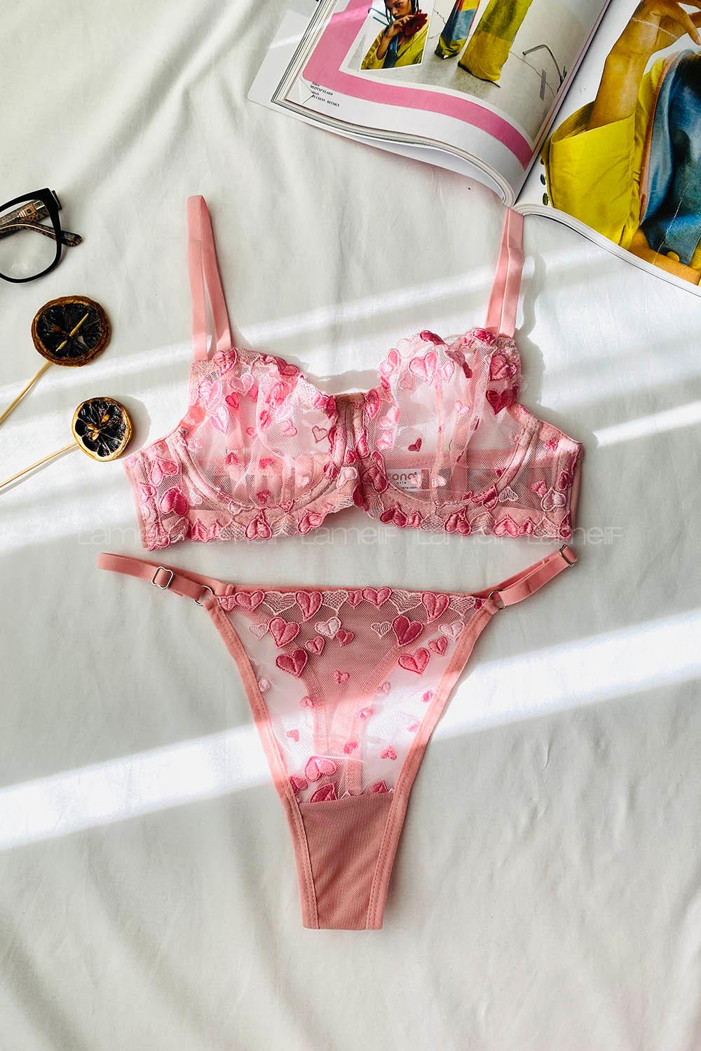 Lamelif Brode Nakışlı Takım