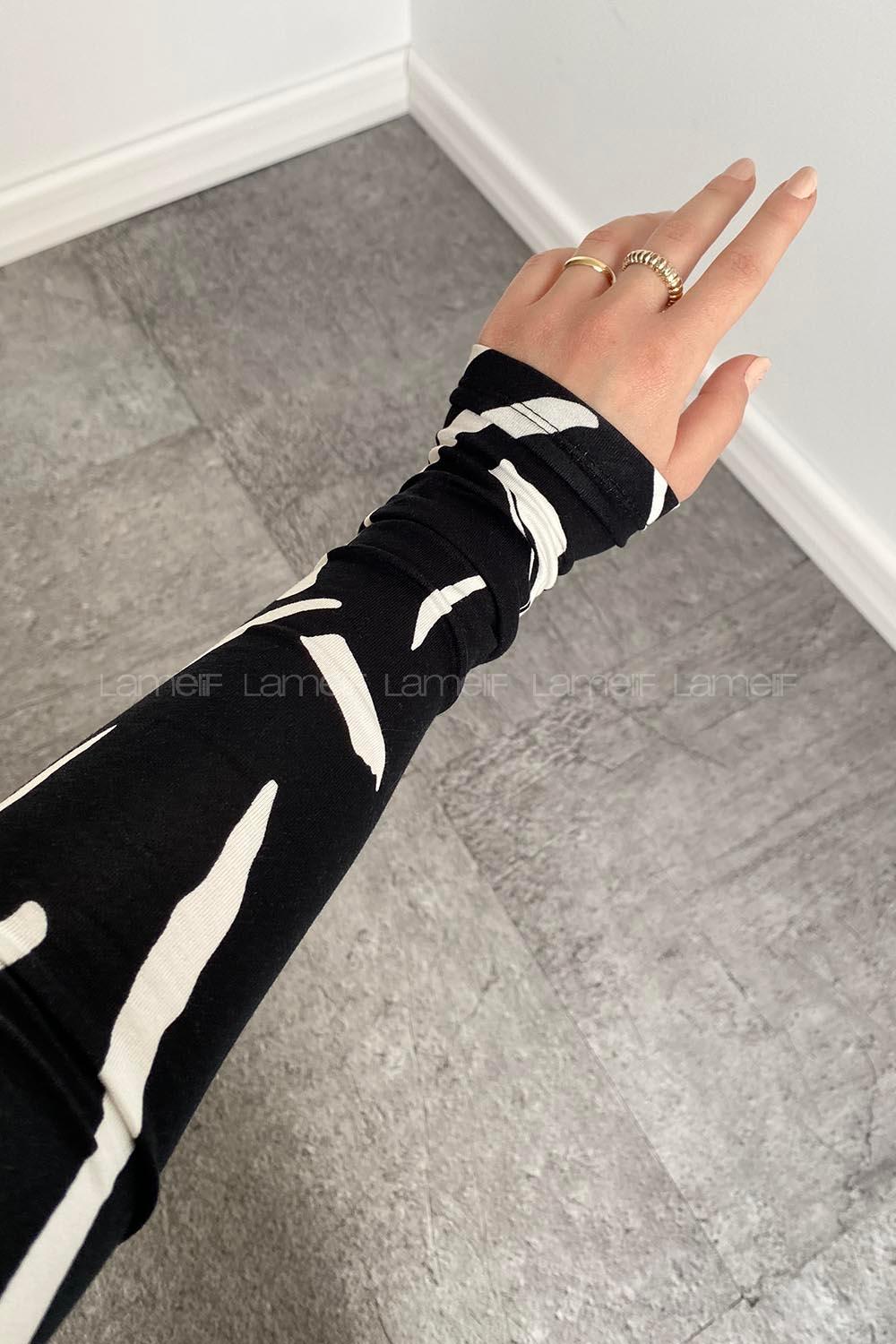 Black-3 Turtle Neck Long Arm Body