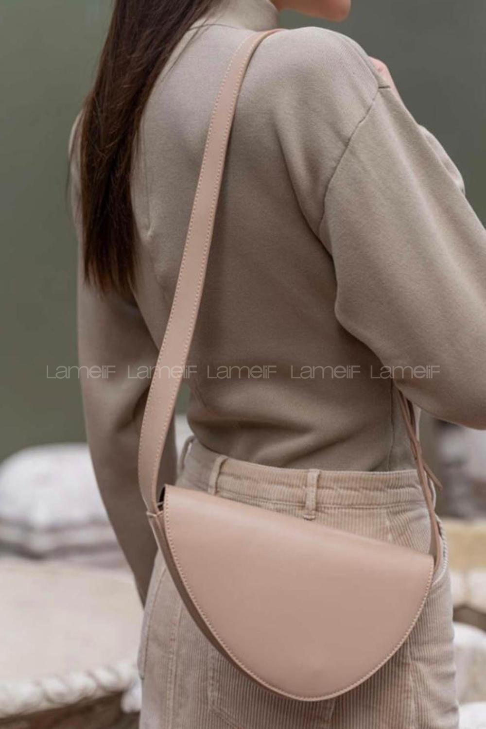 Mink Buckle Skin Hand Bag Bag