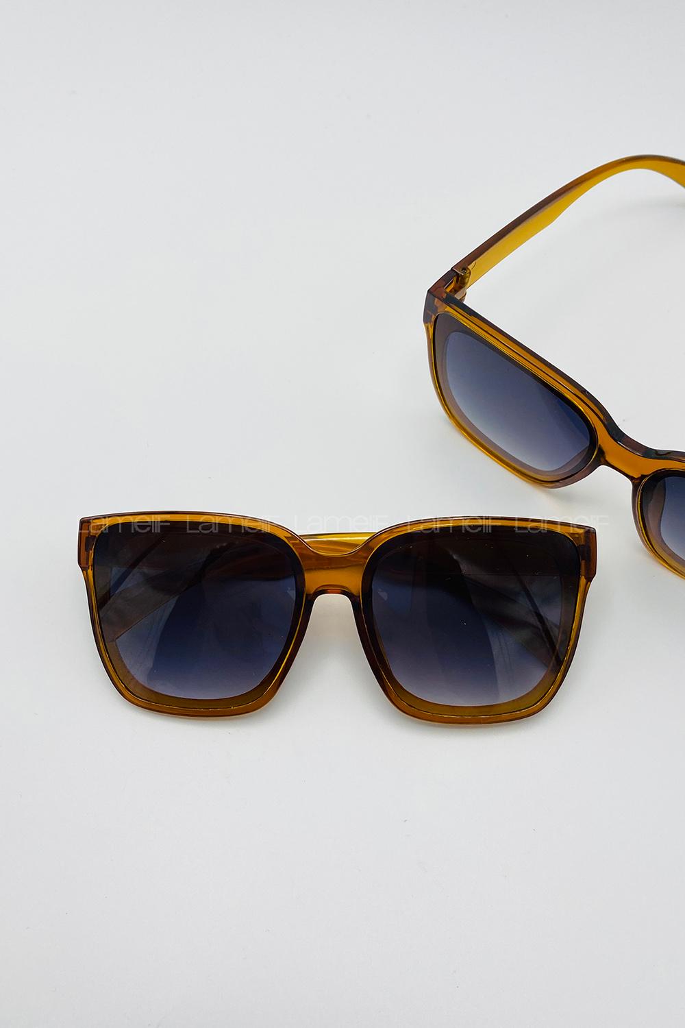 Lamelif Gambri Kahve Çerçeve Güneş Gözlüğü