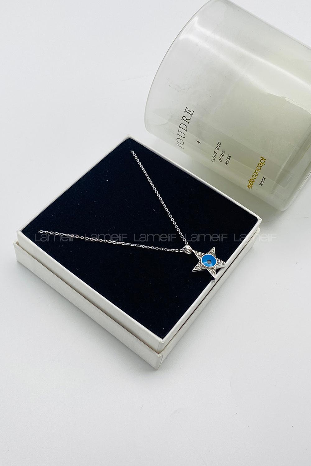 Silver Gold Drop Necklace