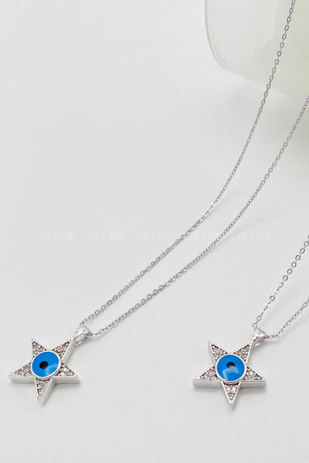 Silver Gold Drop Necklace