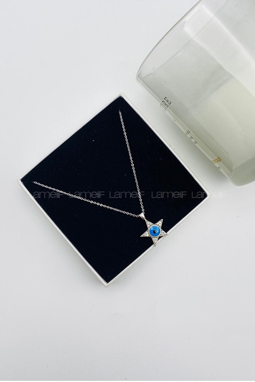 Silver Gold Drop Necklace