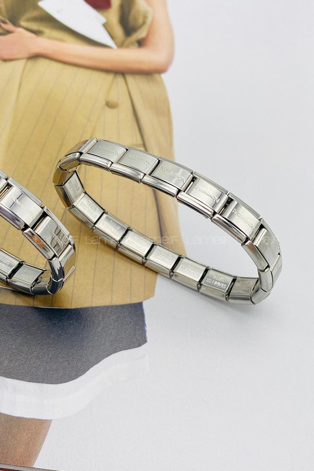 Lamelif Gümüş Nomination Çelik Bileklik