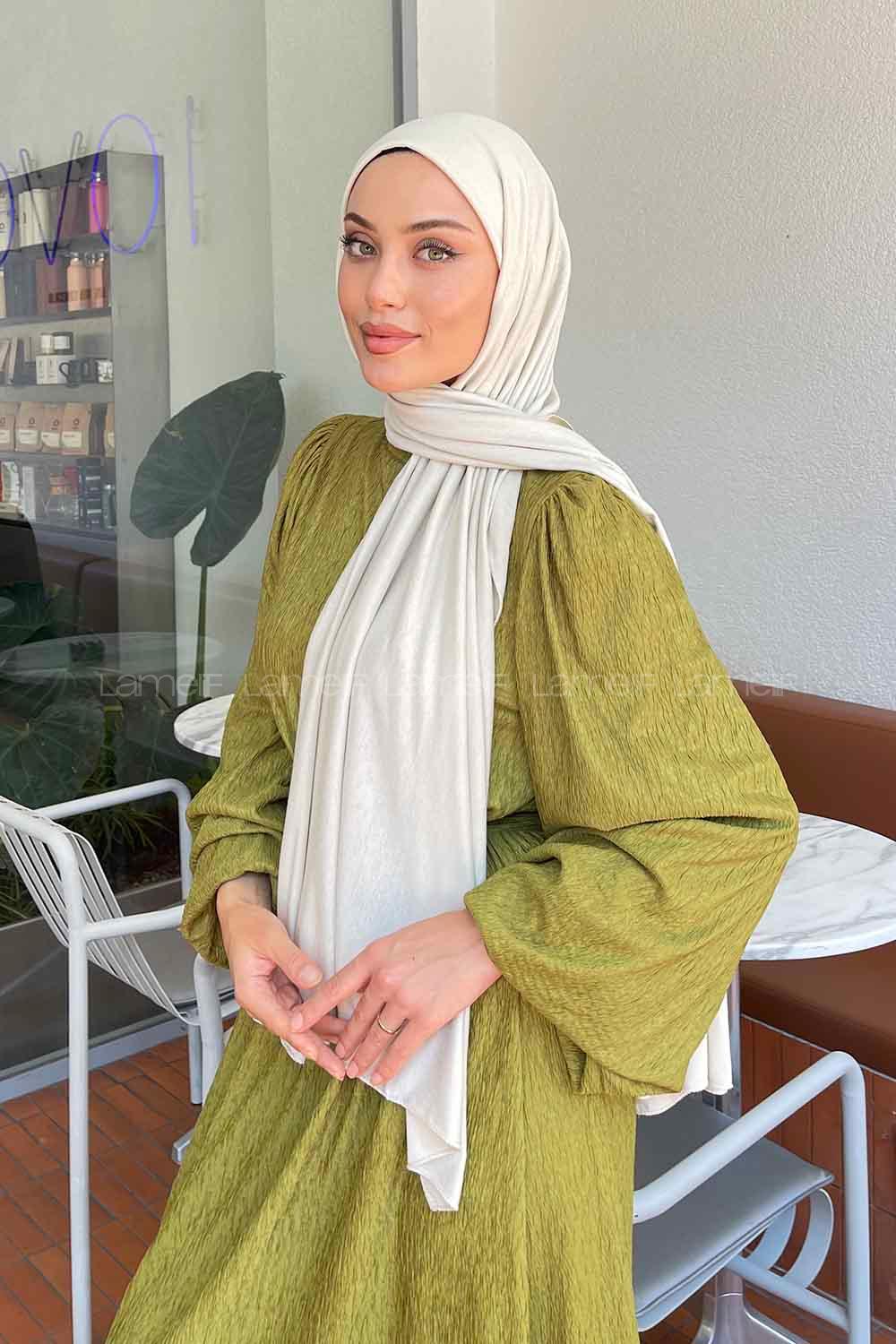 Lamelif Açık Taş Penye Şal