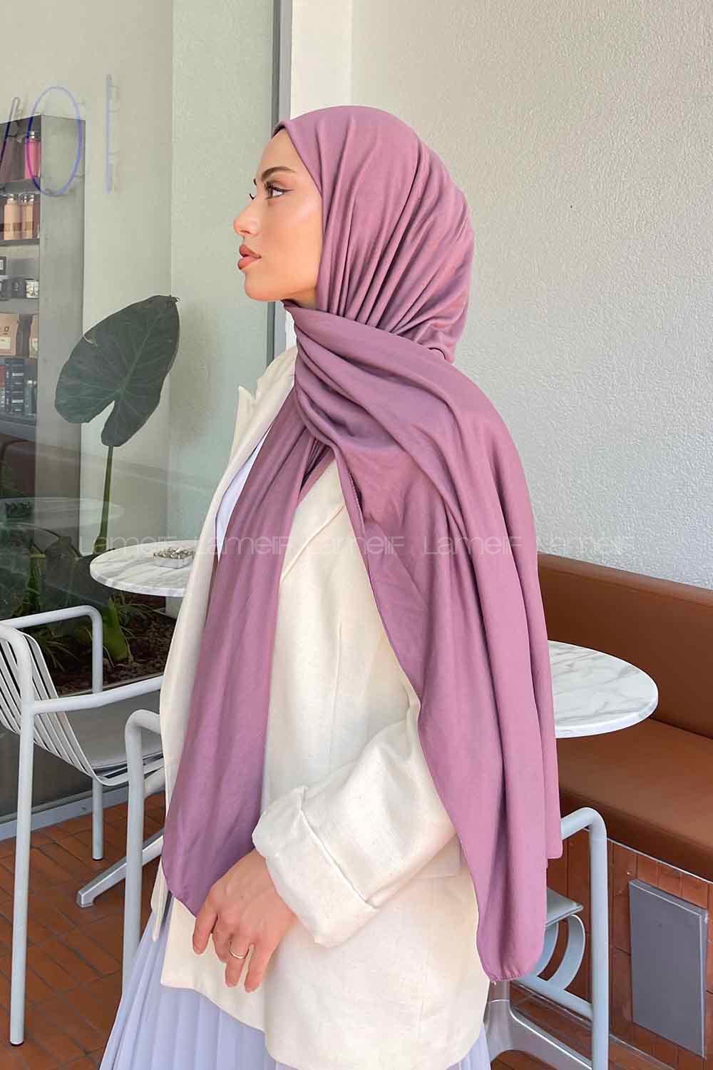 Lamelif Leylak Penye Şal