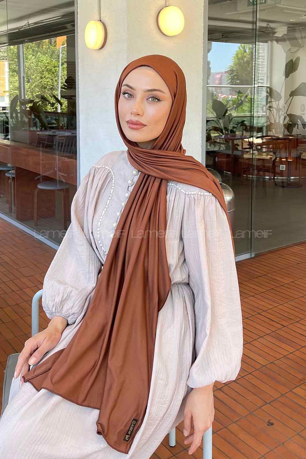 Lamelif Penye Şal Badem