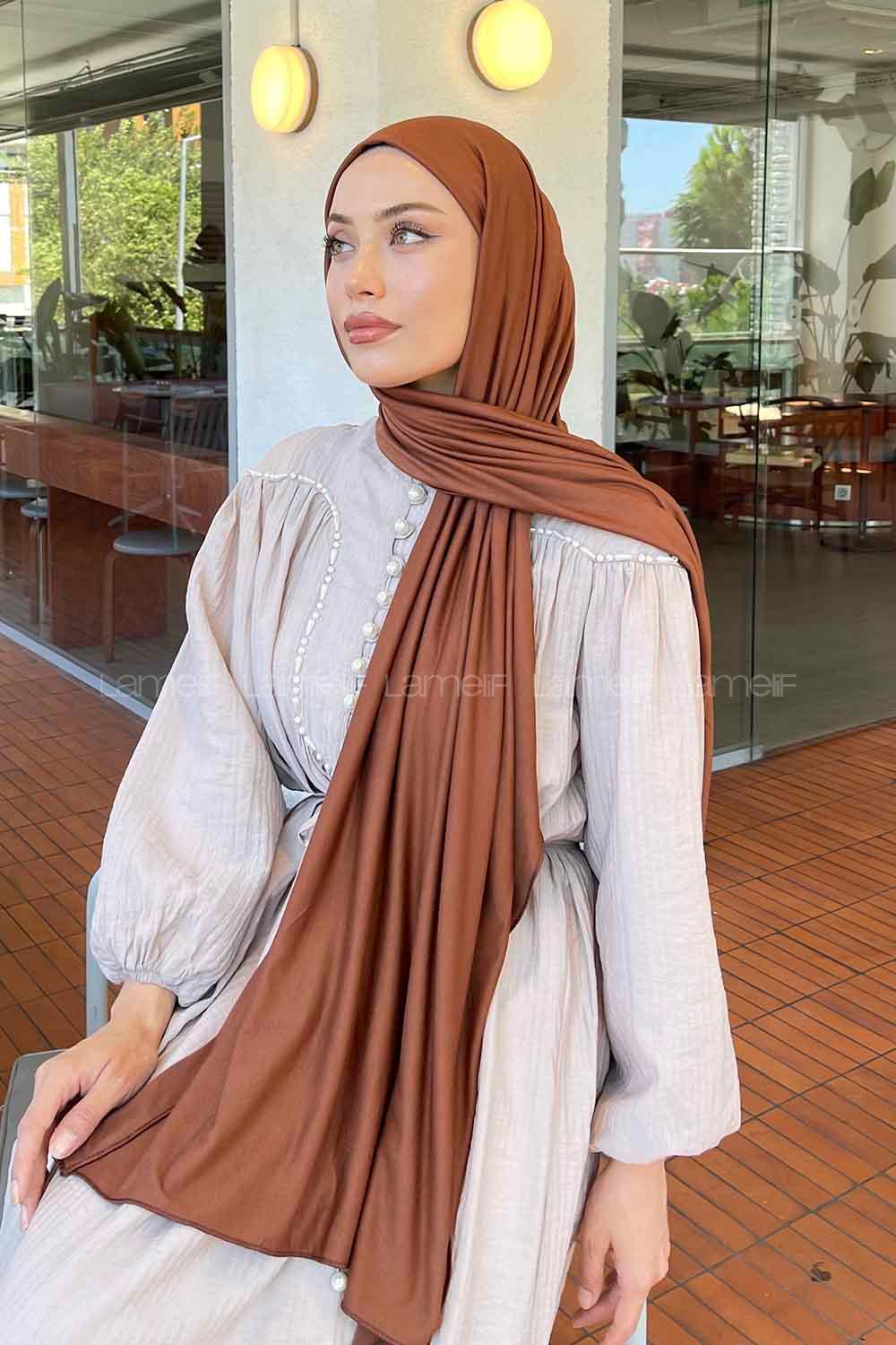 Lamelif Penye Şal Badem