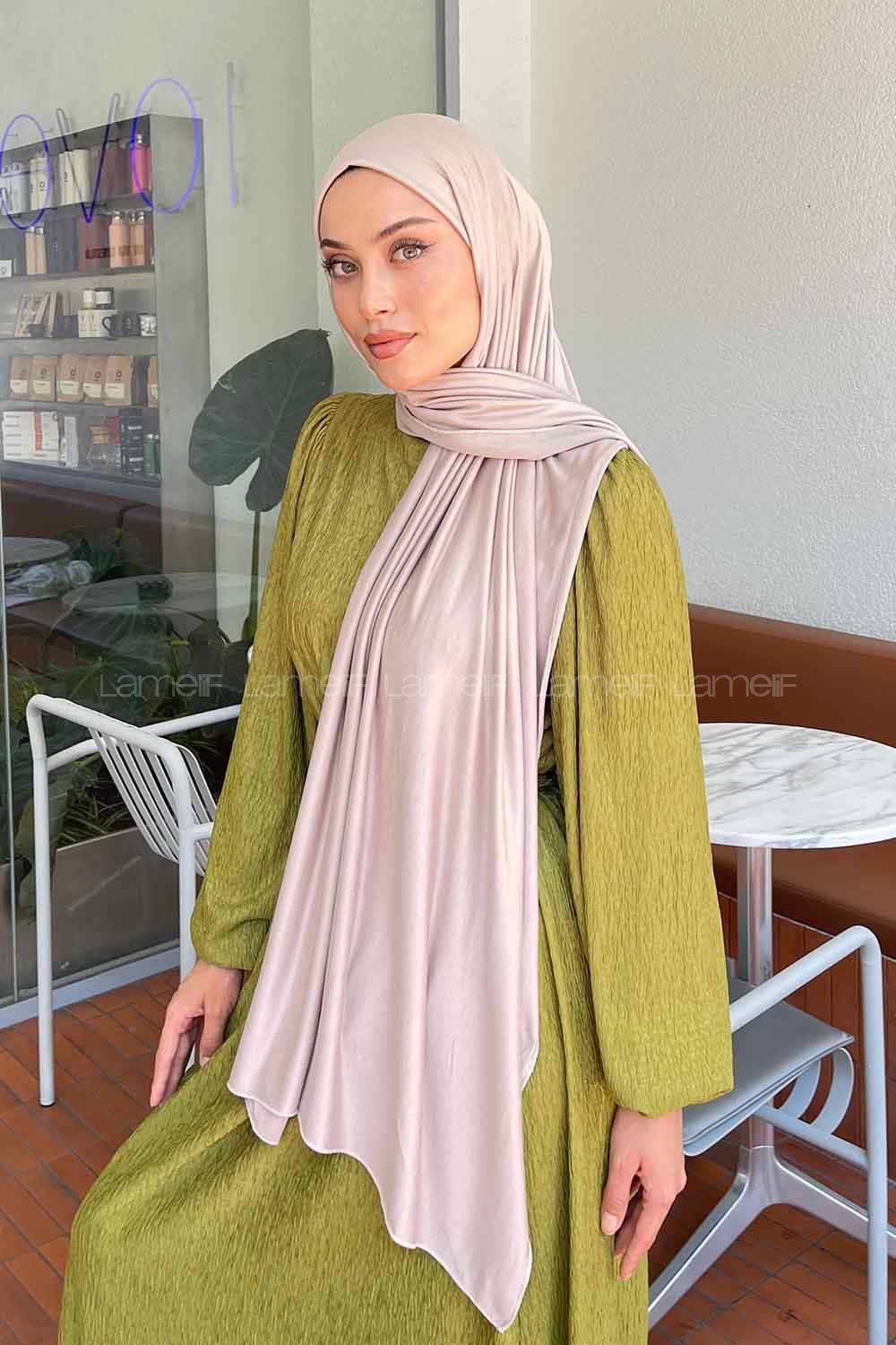 Lamelif Penye Şal Koyu Taş