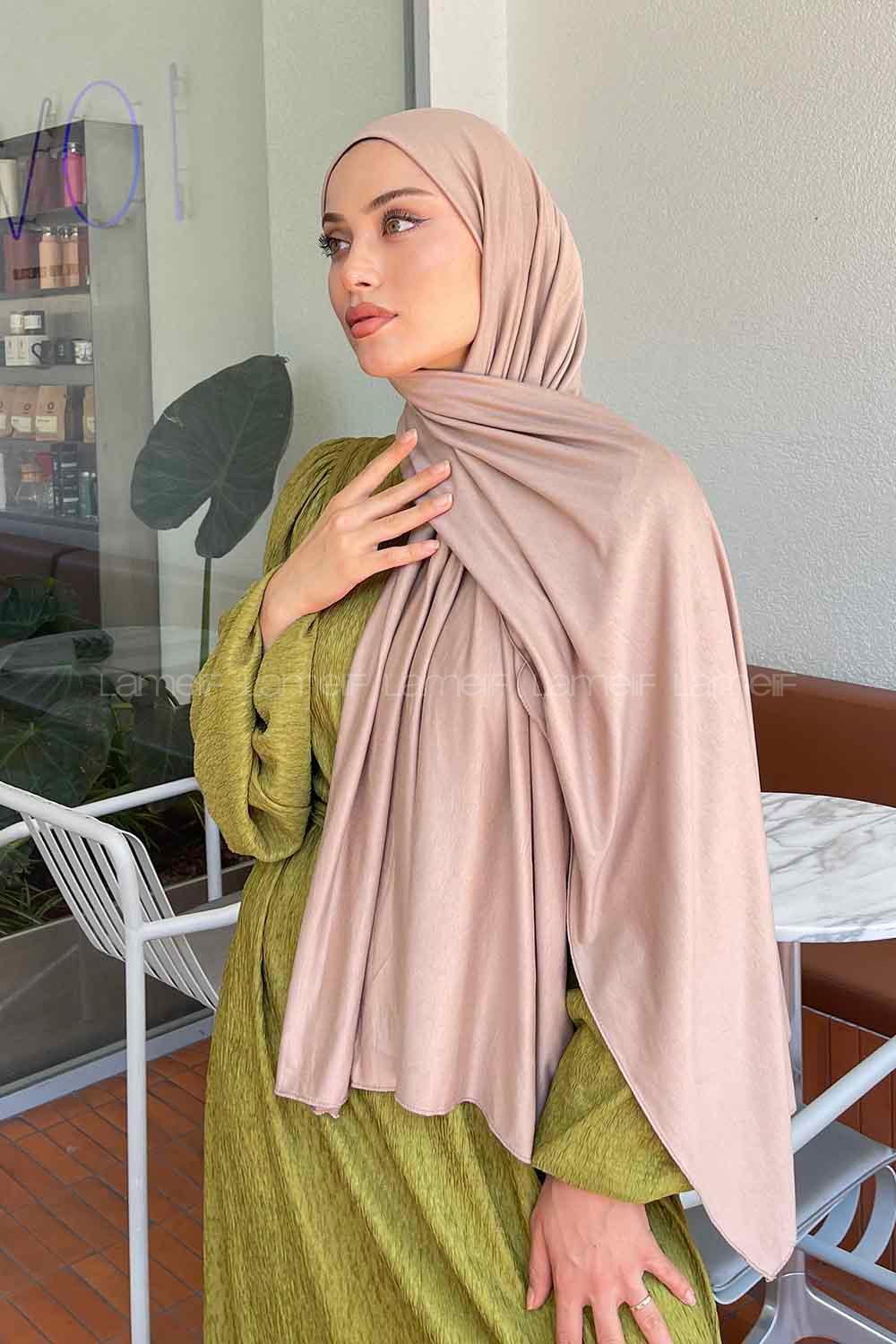 Lamelif Vizonrengi Penye Şal