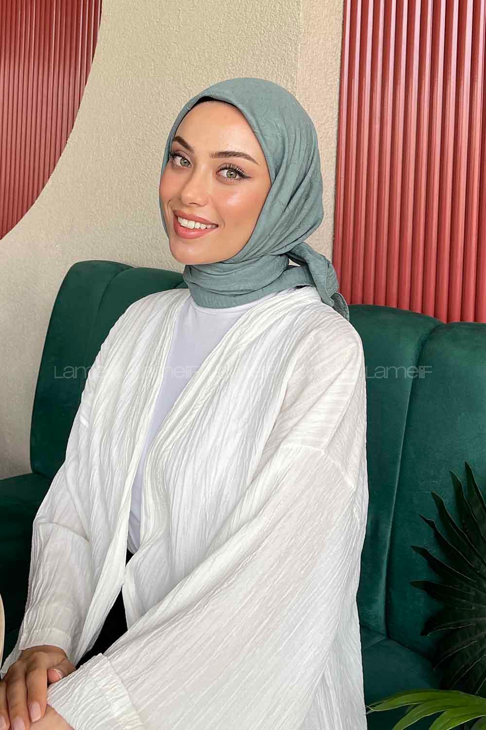 Lamelif Bambu Eşarp Çağla Yeşili