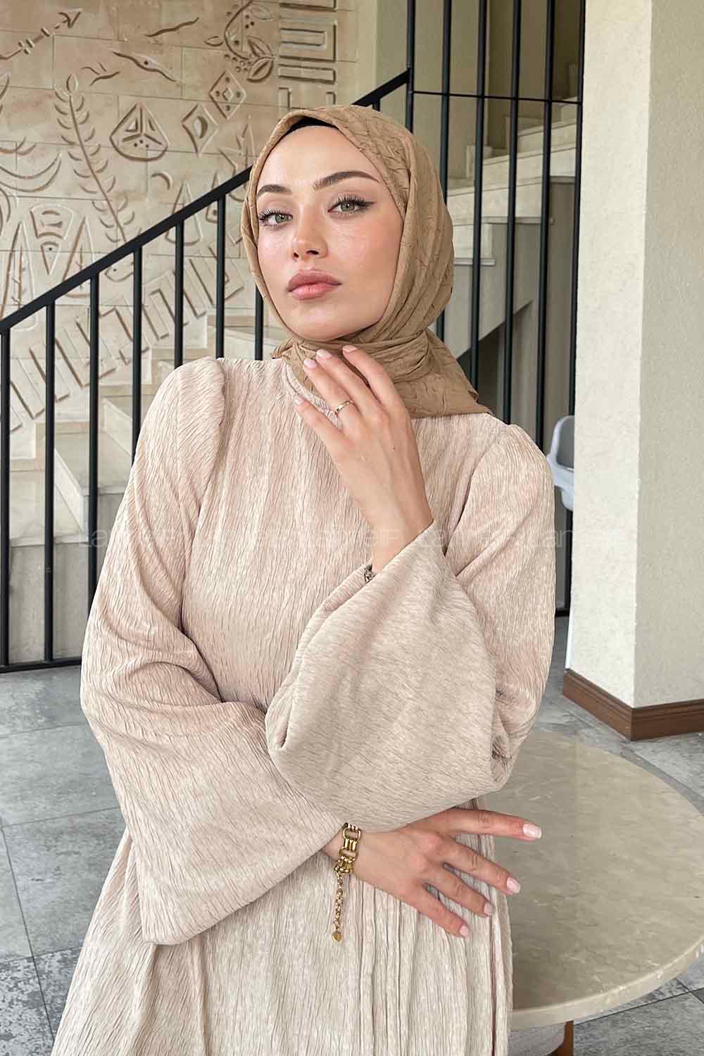 Lamelif Bambu Eşarp Camel