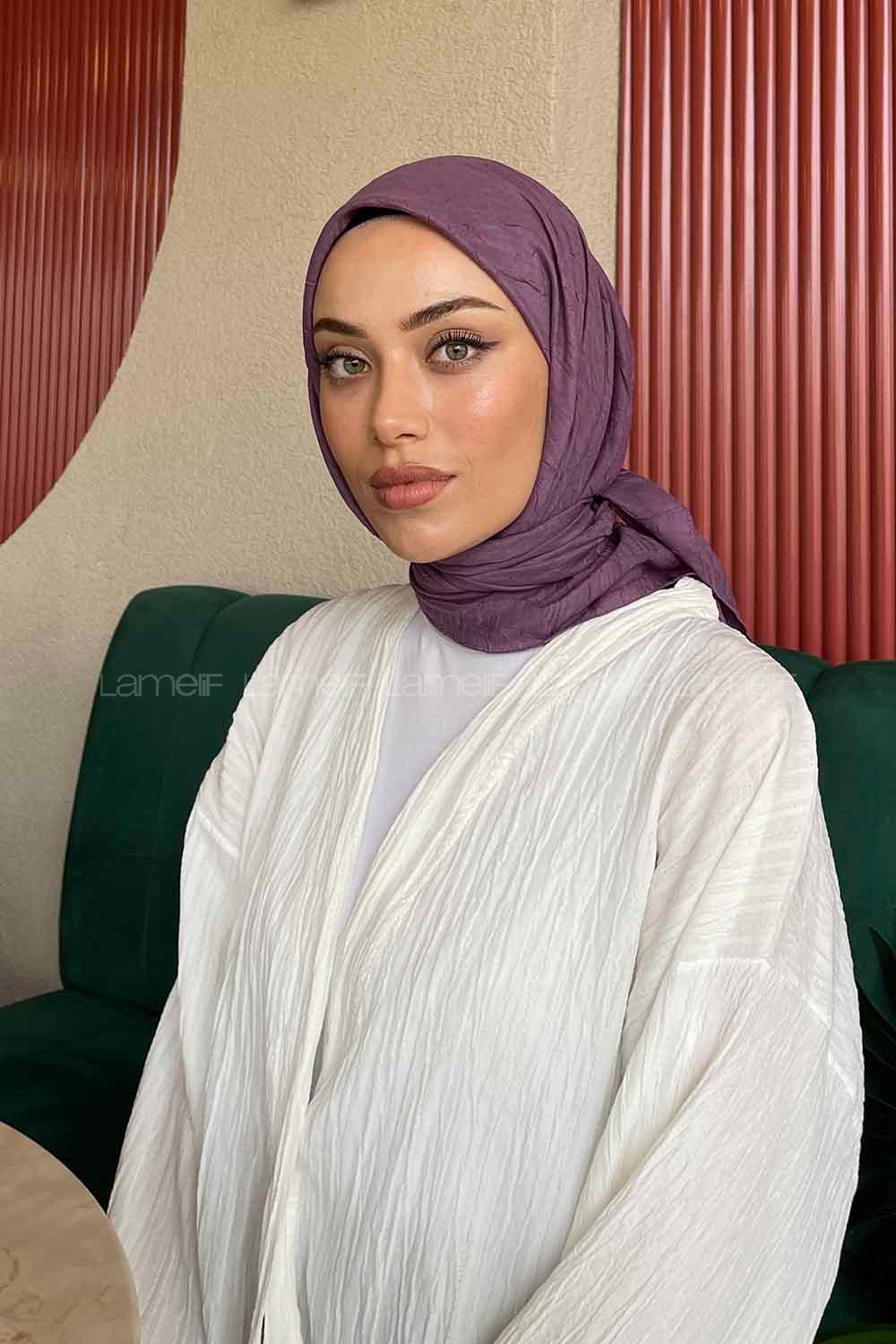 Lamelif Bambu Eşarp Lavanta