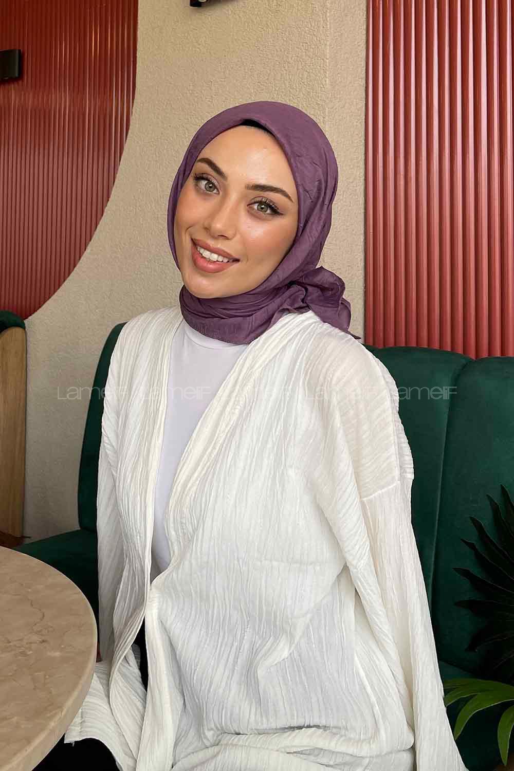 Lamelif Bambu Eşarp Lavanta