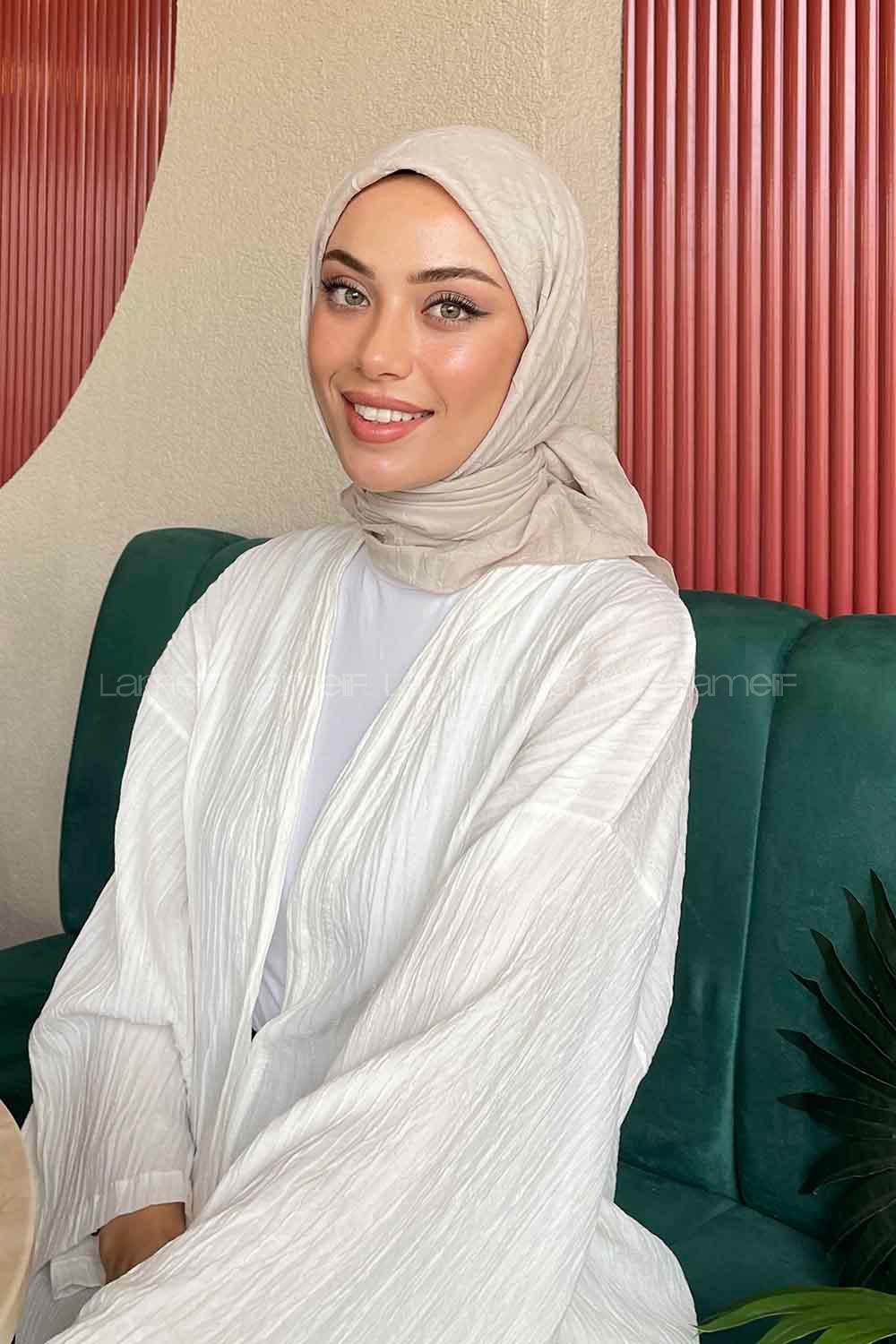 Lamelif Bambu Eşarp Taş