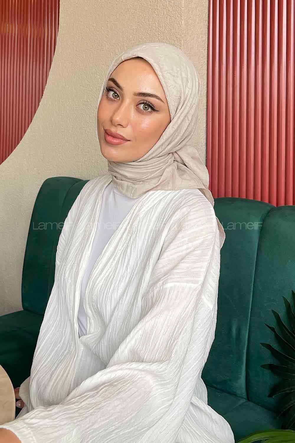 Lamelif Bambu Eşarp Taş