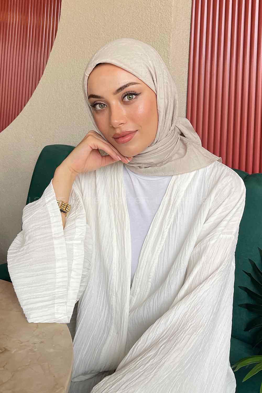 Lamelif Bambu Eşarp Taş