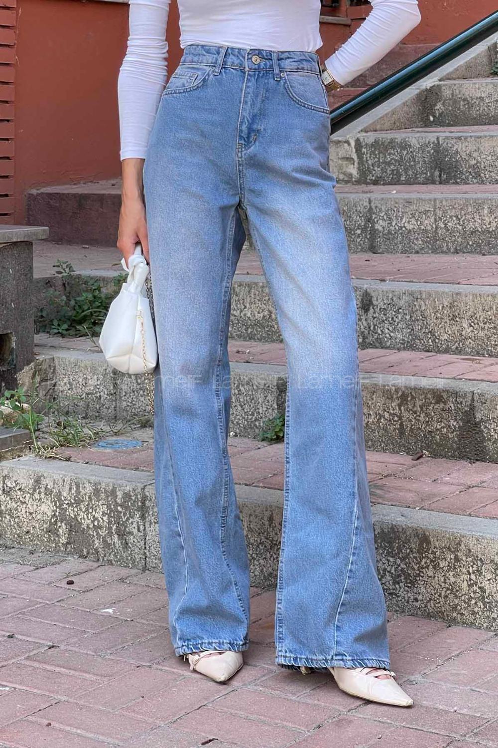 Lamelif Yan Parçalı Baggy Jean Tint
