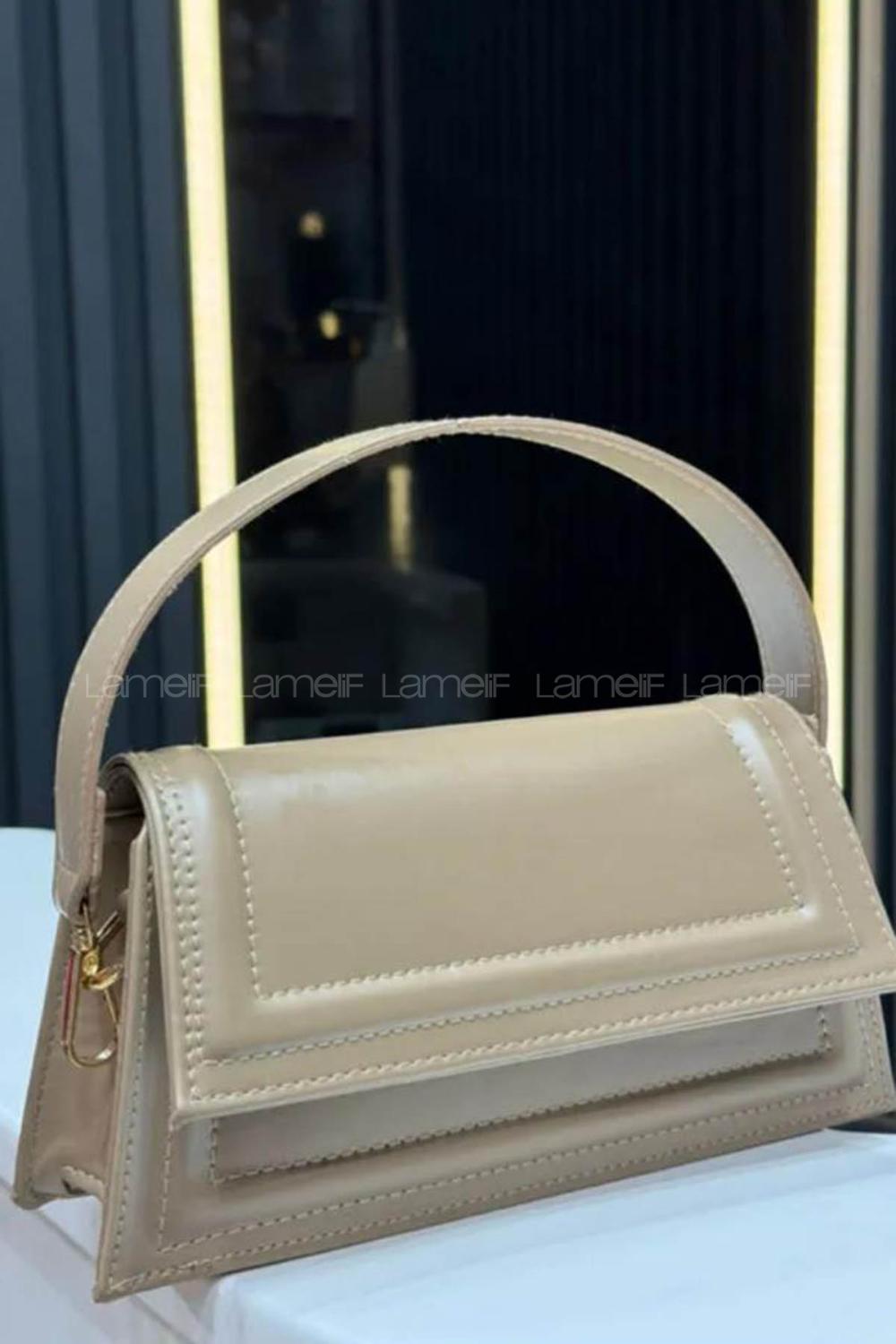 Soft Brown With Suspenders Skin Hand Bag Bag