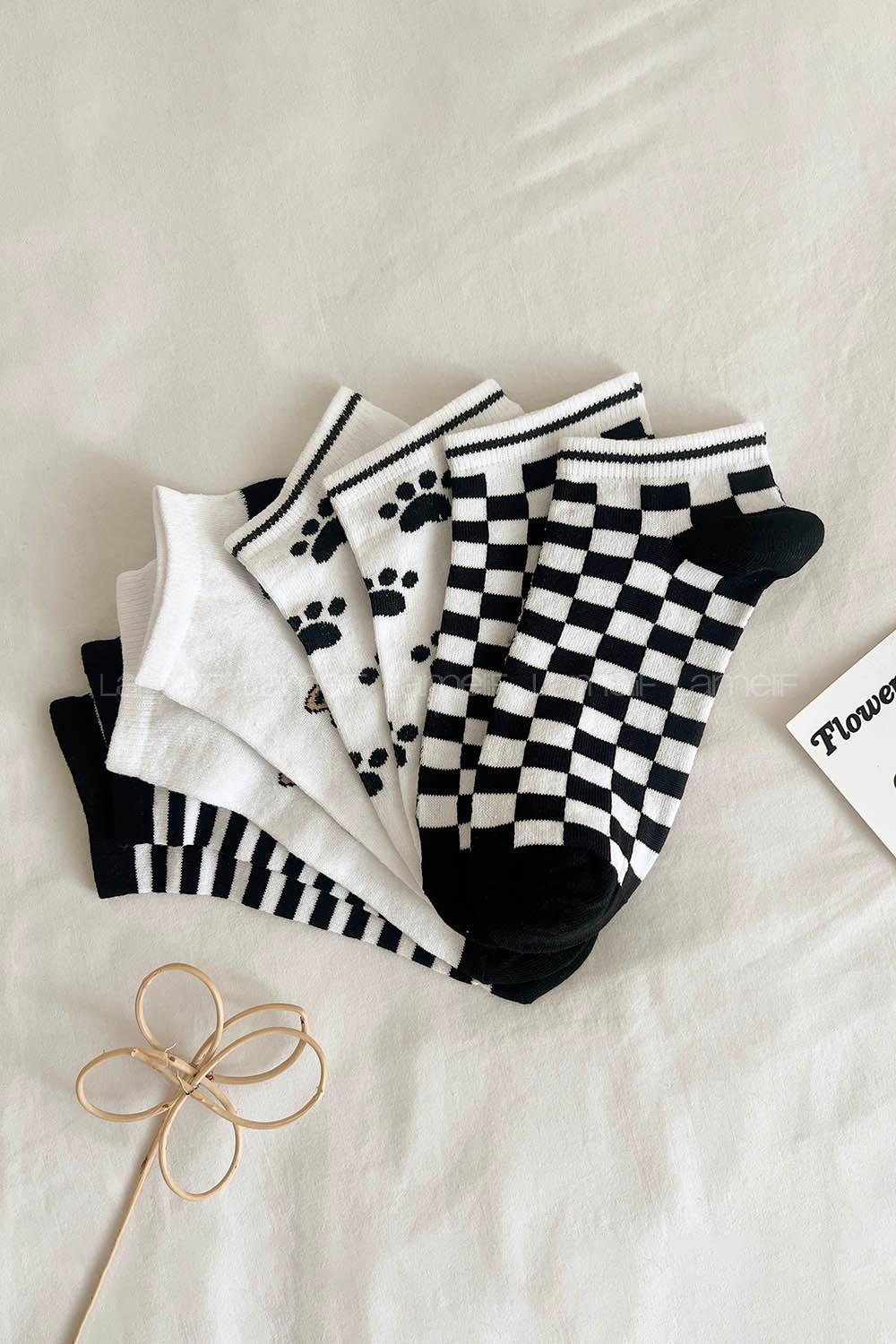 Lamelif 4lü Neşeli Patik Çorap