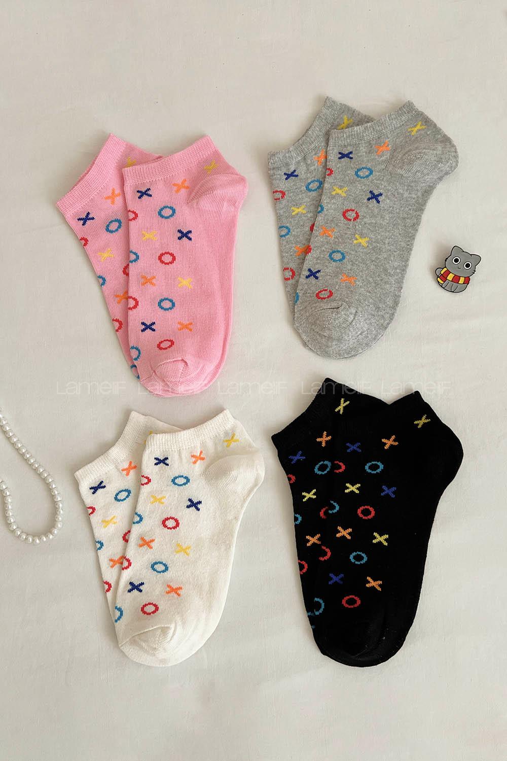 Lamelif 4lü Patik Çorap