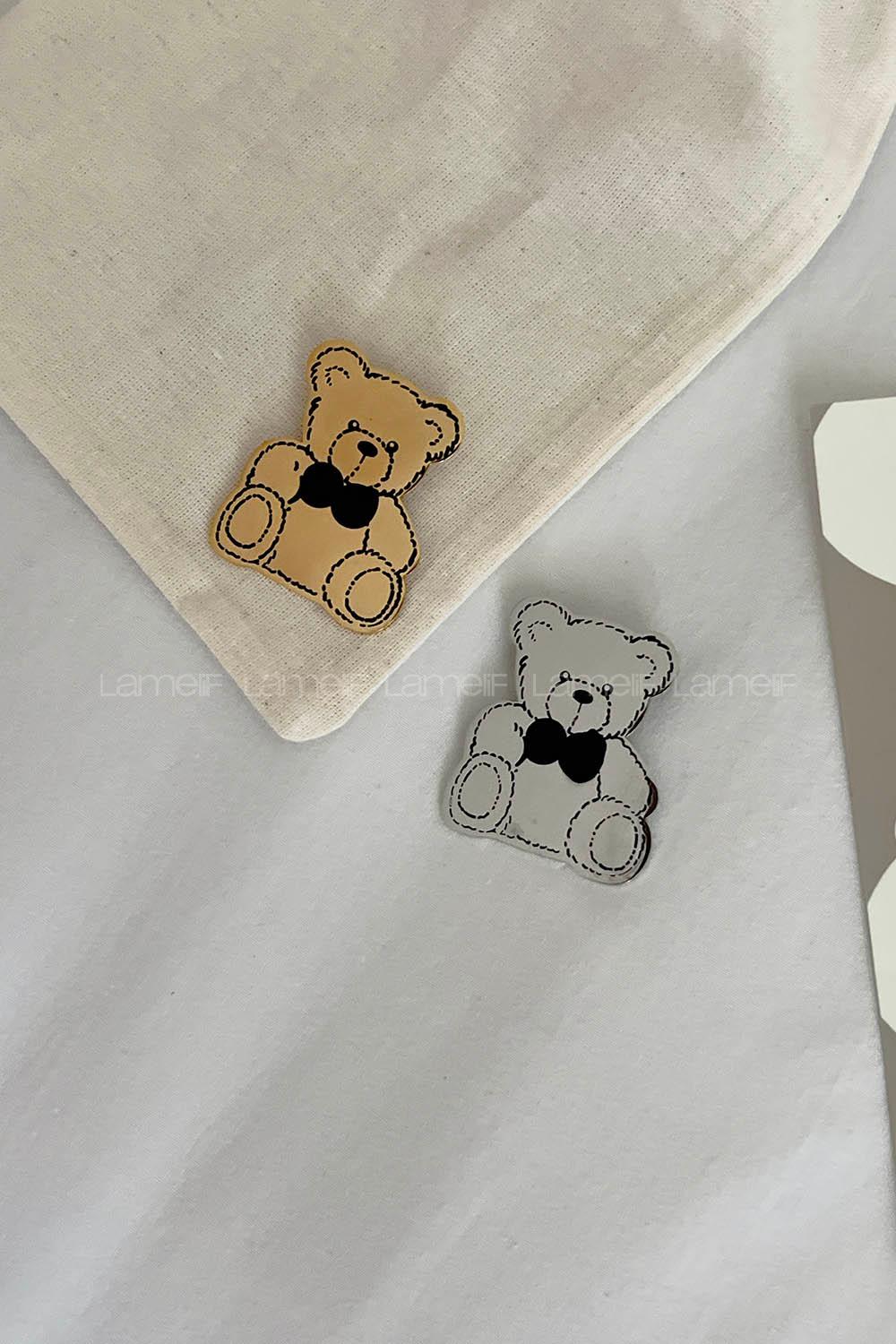 Lamelif Ayı Demir Broş