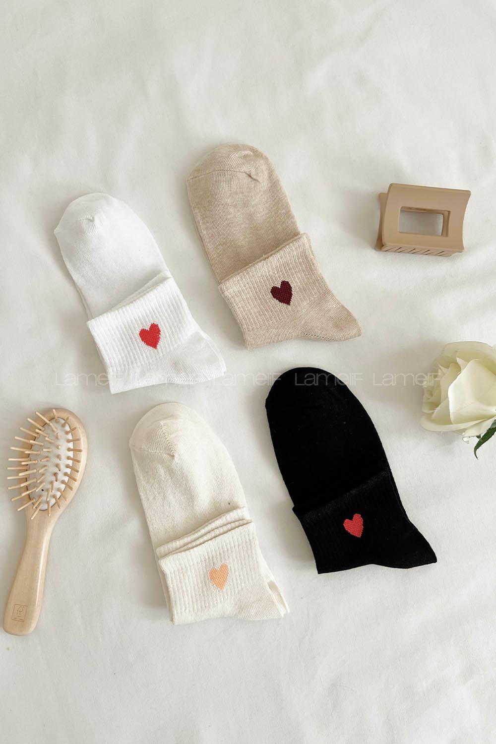 Lamelif 4lü Kalpli Yarım Konç Çorap