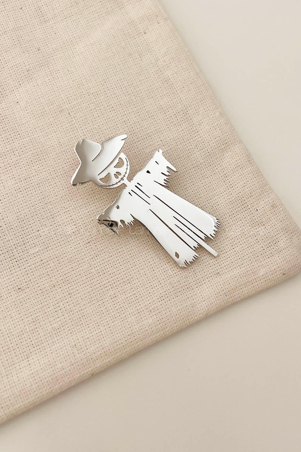 Lamelif Halloveen Korkuluk  Demir Broş