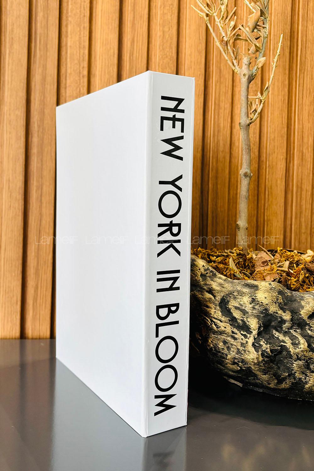 Lamelif New York Bloom Yazılı Dekorafif Kitap Kutusu