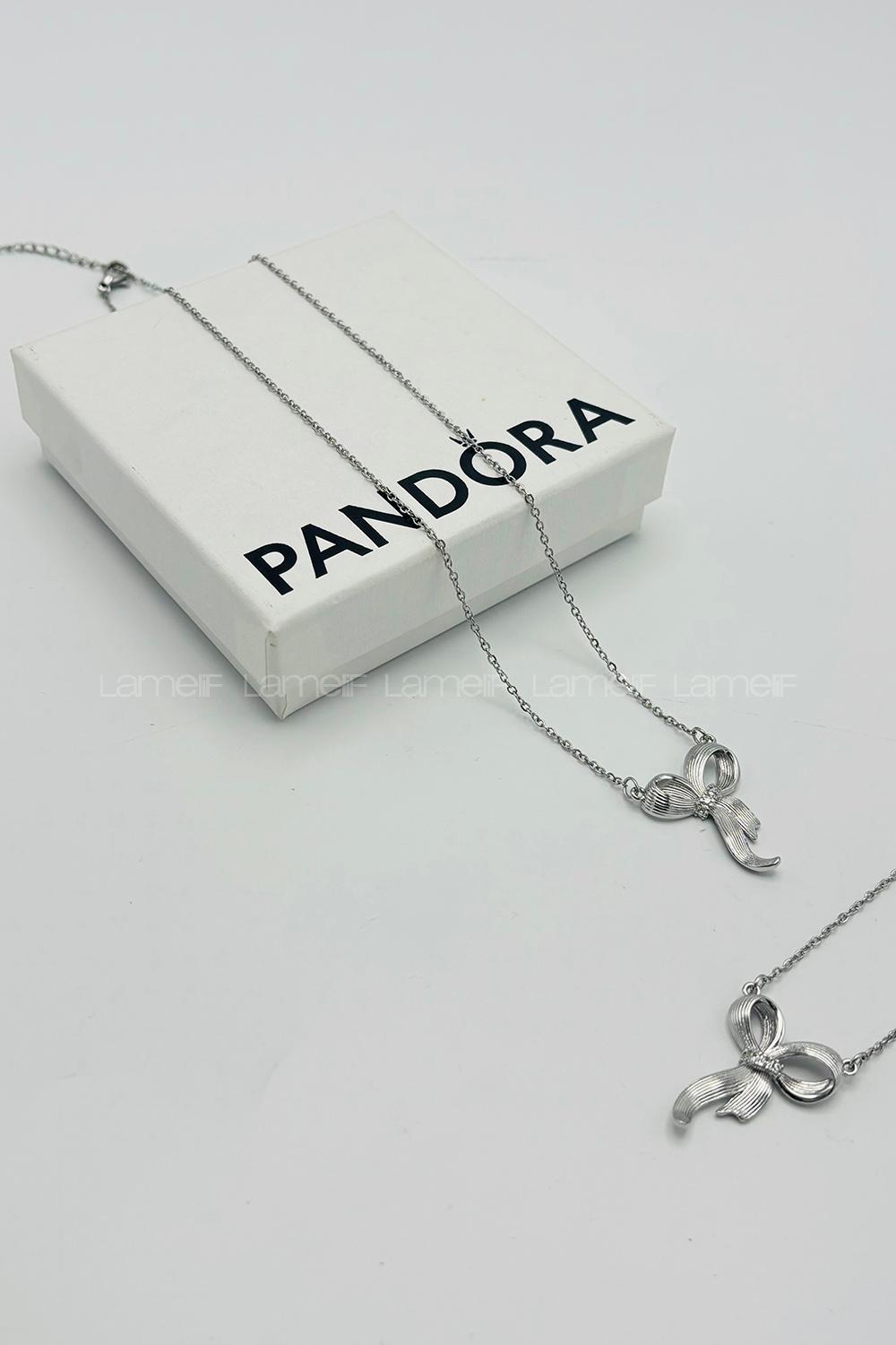 Lamelif 925 Ayar Çelik Kurdele Kolye Gümüş