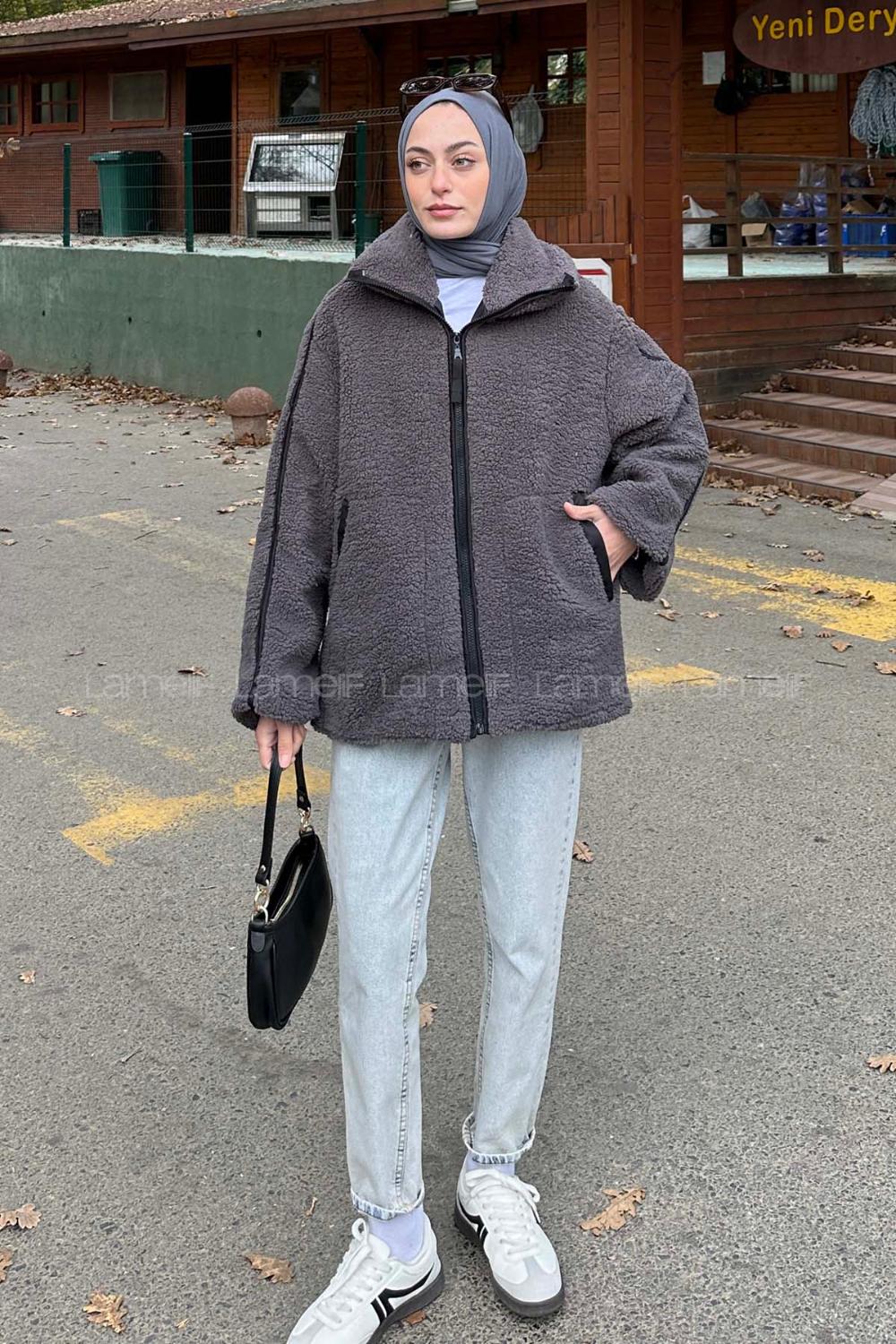 Smoked Normal Neck Long Arm Coat