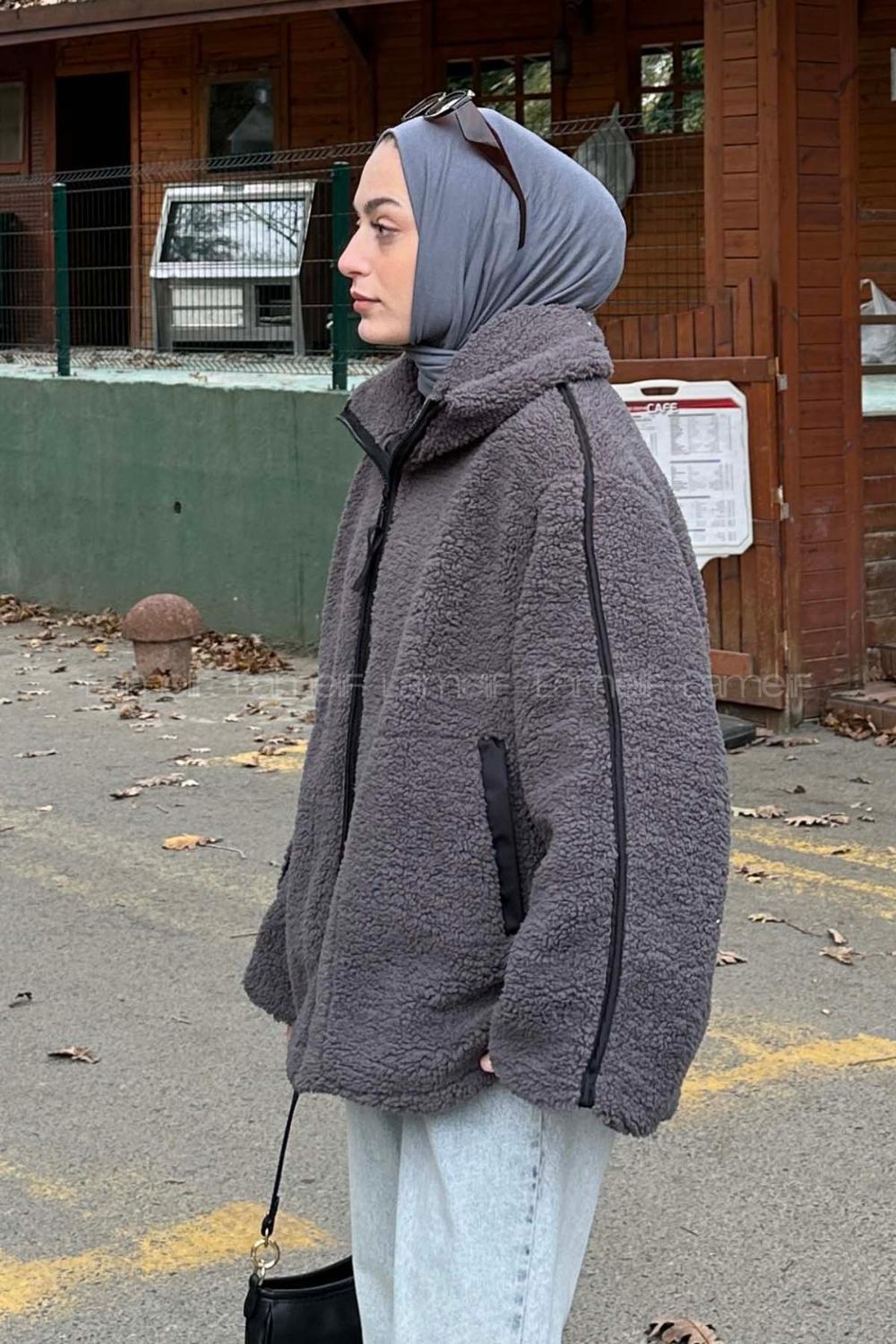 Smoked Normal Neck Long Arm Coat