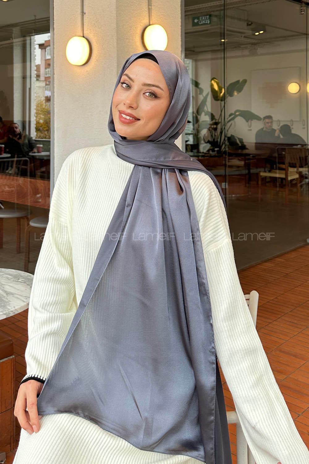 Lamelif Janjan Şal Füme