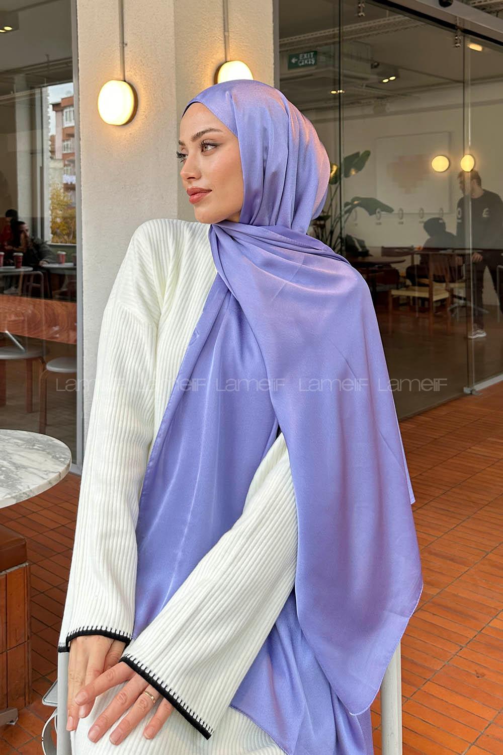 Lamelif Janjan Şal Lila