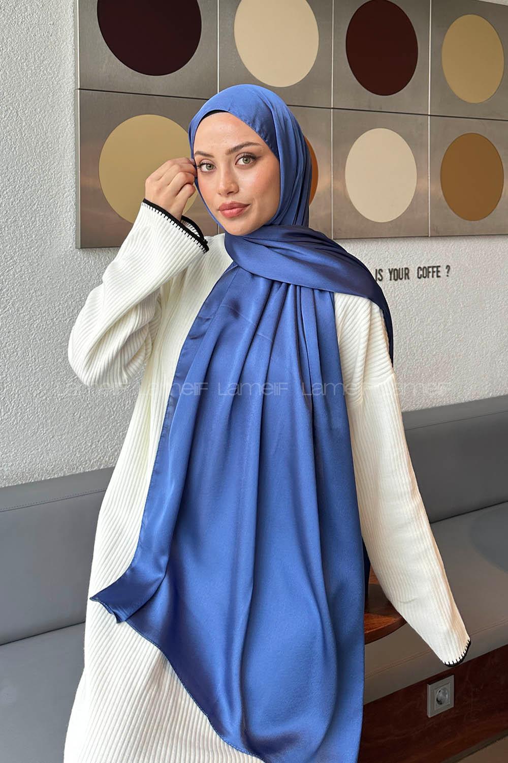 Lamelif Janjan Şal Mavi