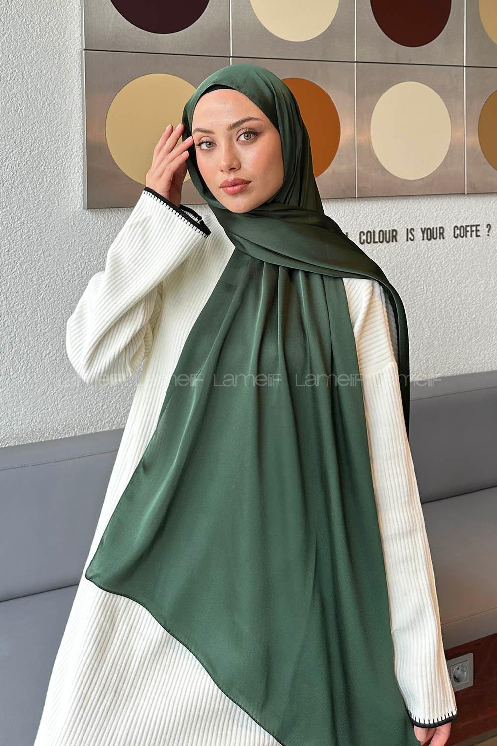 Lamelif Janjan Şal Orman Yeşili