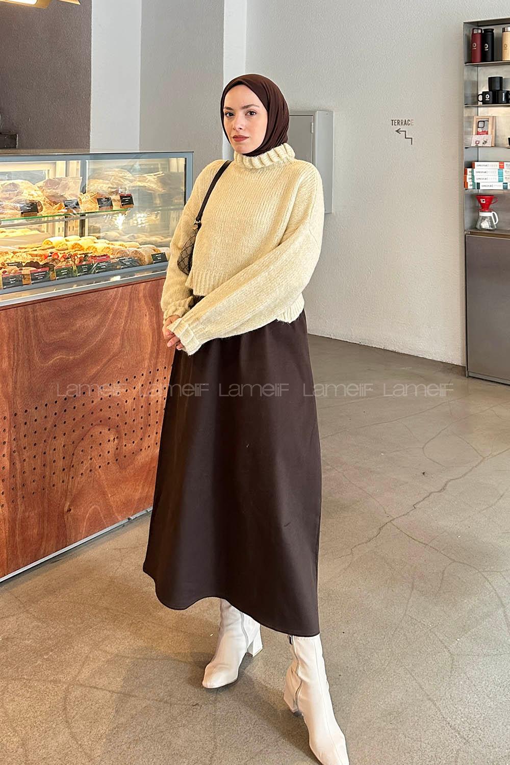 Lamelif Crop Kazak Ekru