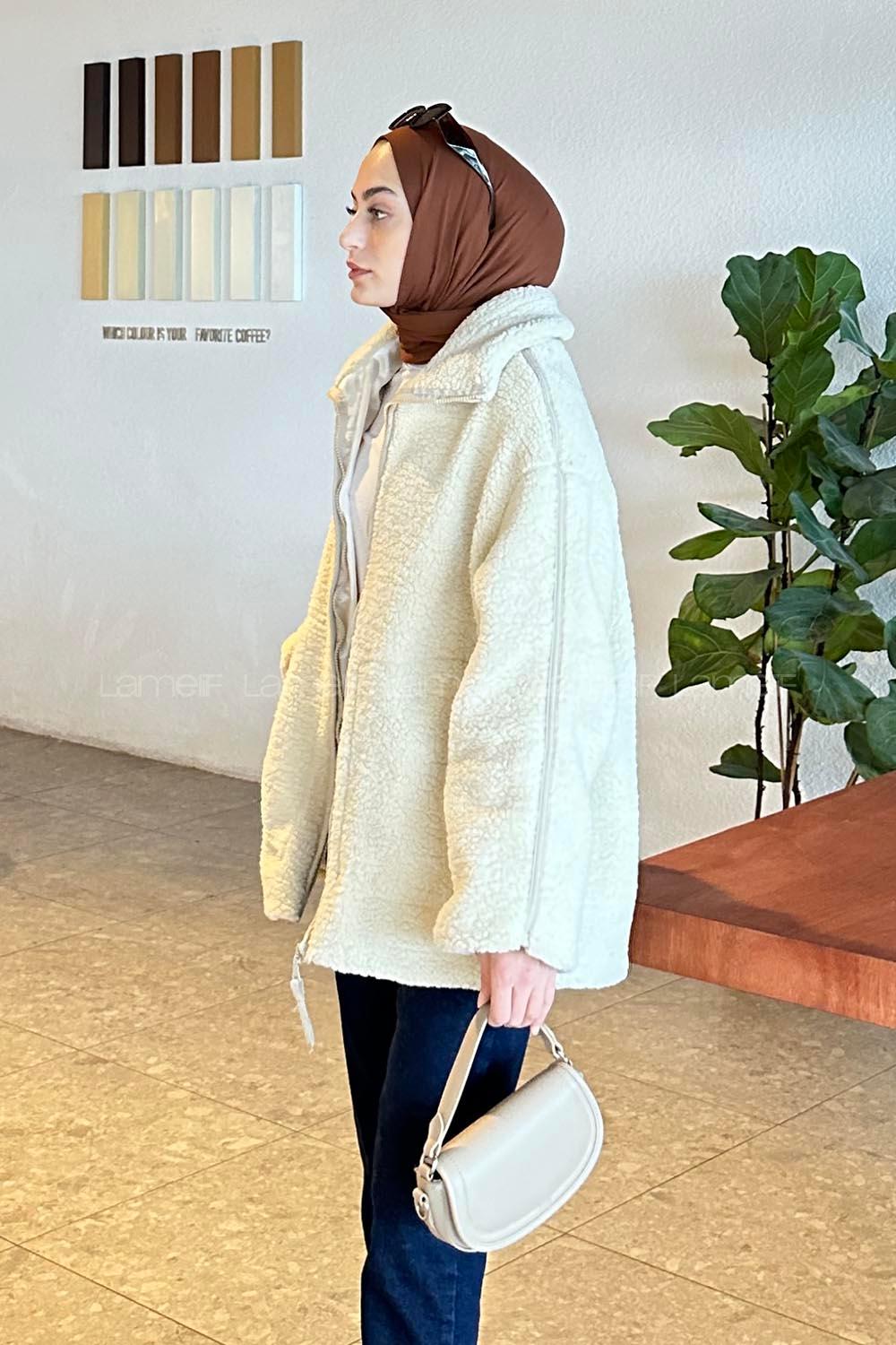 Stone Normal Neck Long Arm Coat