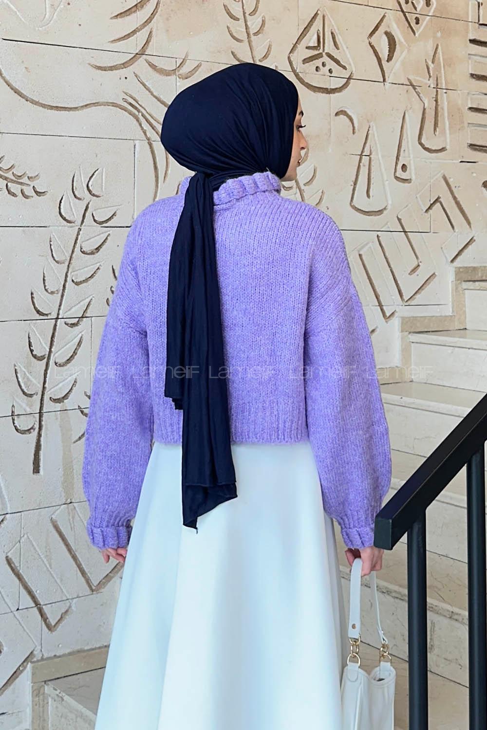 Lamelif Crop Kazak Menkşe Rengi