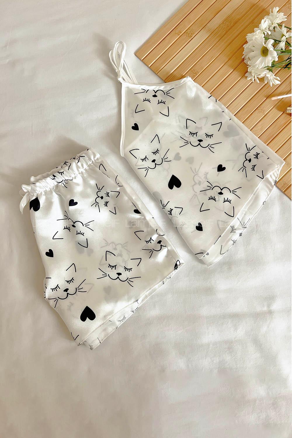 Lamelif Saten Takım Desteksiz