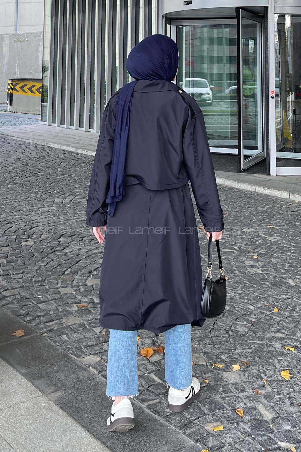 Lamelif Sihirli Trenç Lacivert