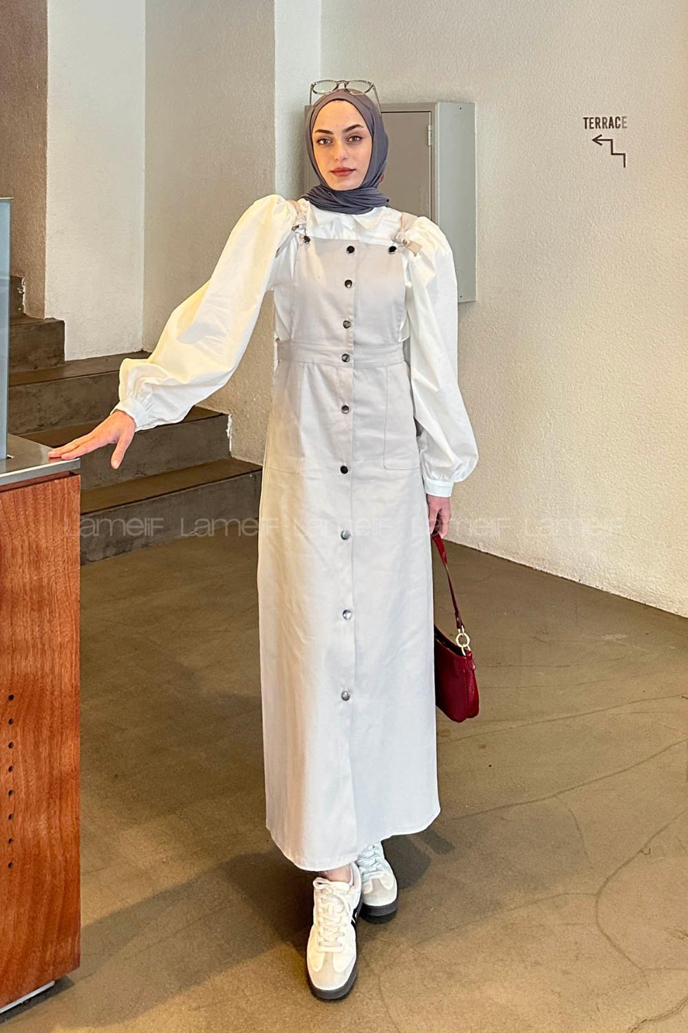 Gray Normal Neck Gabardin Dresess