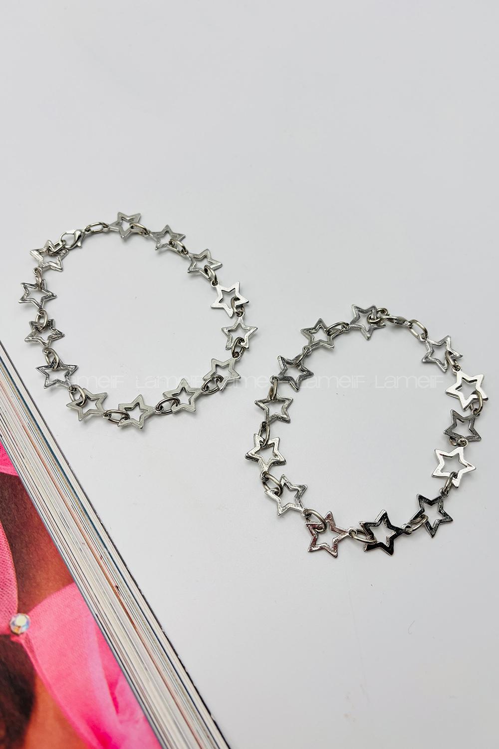 Lamelif Gümüş Yıldız Bileklik