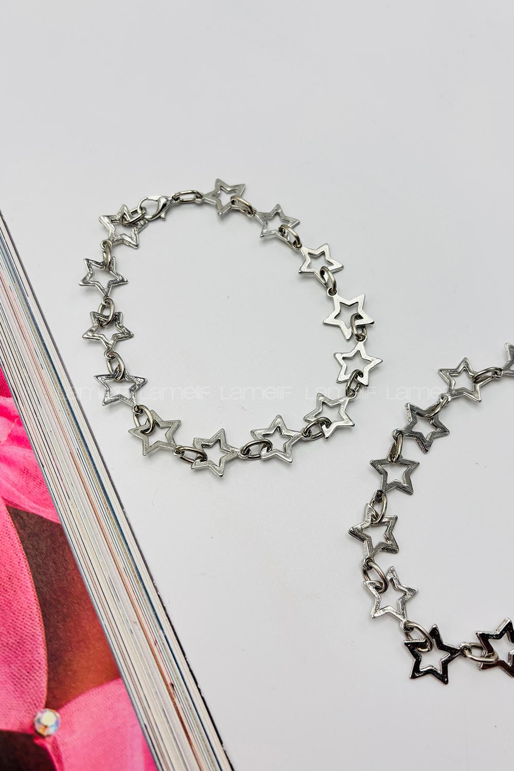 Lamelif Gümüş Yıldız Bileklik