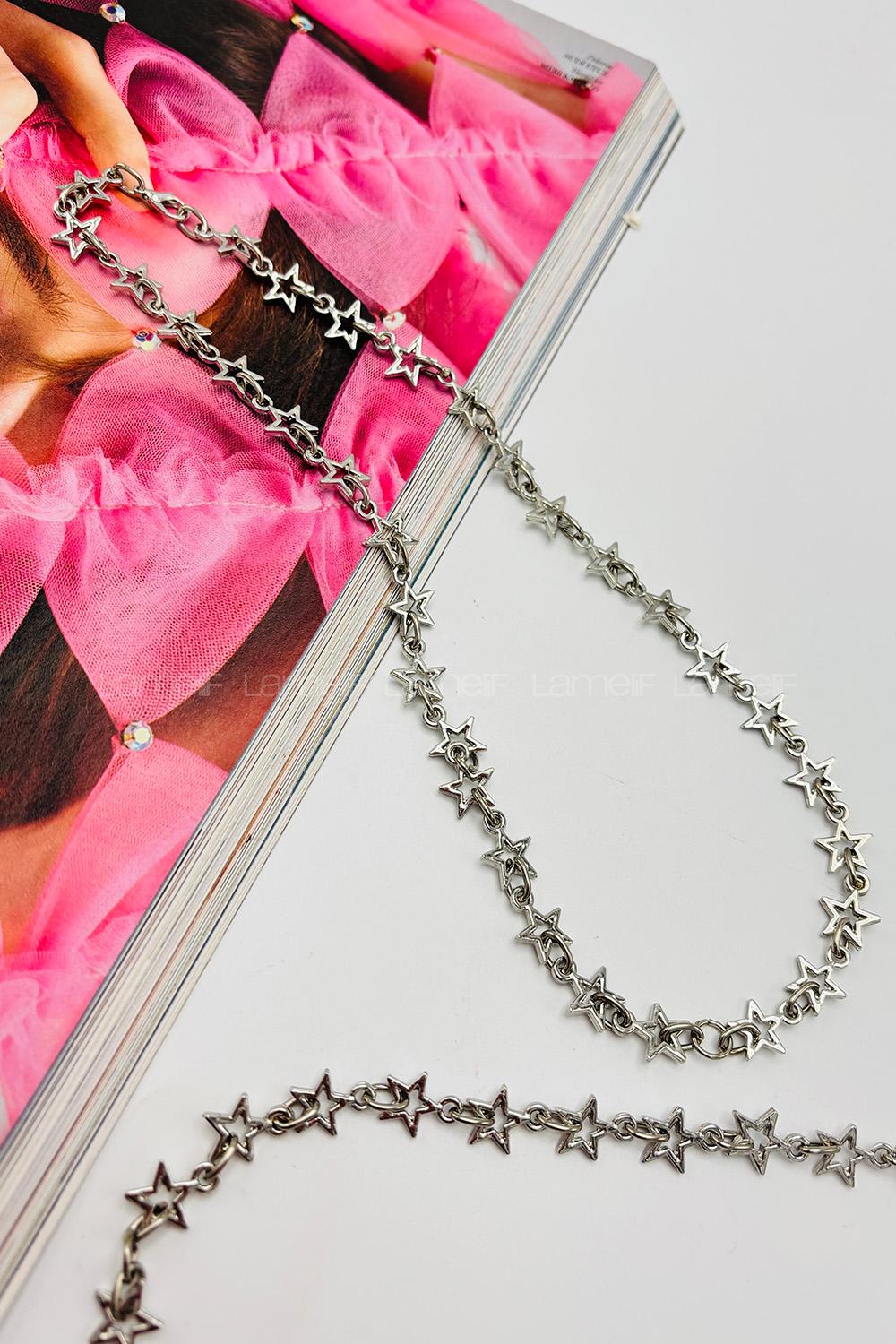 Lamelif Gümüş Yıldız Kolye