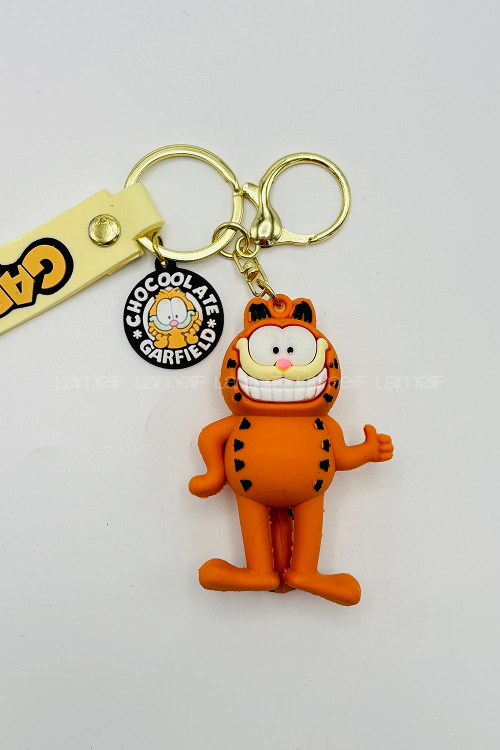 Lamelif OK Garfield Anahtarlık Siyah