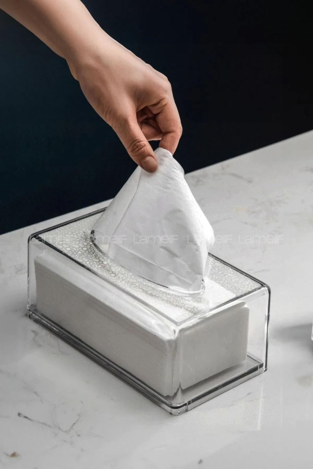 Lamelif Dikdörtgen Akrilik Peçetelik